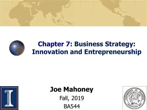 Ppt Chapter Business Strategy Innovation And Entrepreneurship