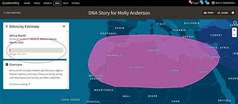 Ancestrydna Regions Map