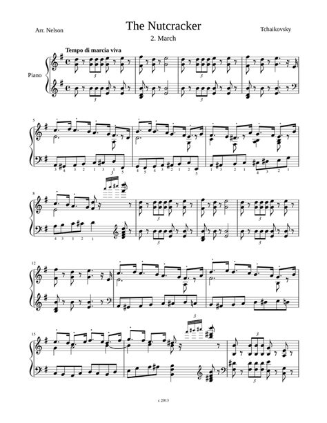 The Nutcracker Simplified Sheet Music For Piano Solo Download And Print In Pdf Or Midi