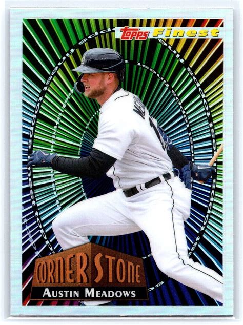 Austin Meadows Topps Finest Cornerstones Fc Am Refractor