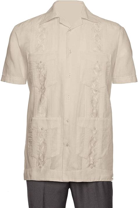 Gentlemens Collection Embroidered Guayabera Shirts For Men Guayaberas