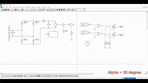 Single Phase Full Wave Rectifier Simulation On Psim For Dc Motor Youtube