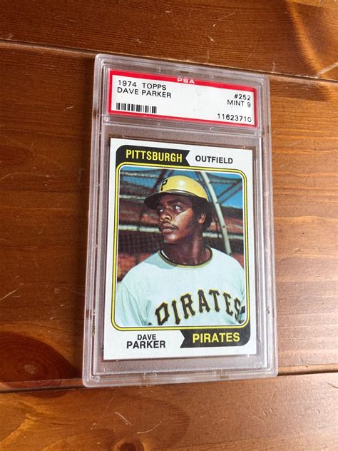 1974 Topps Dave Parker Rookie Card Psa 9 Mint Etsy