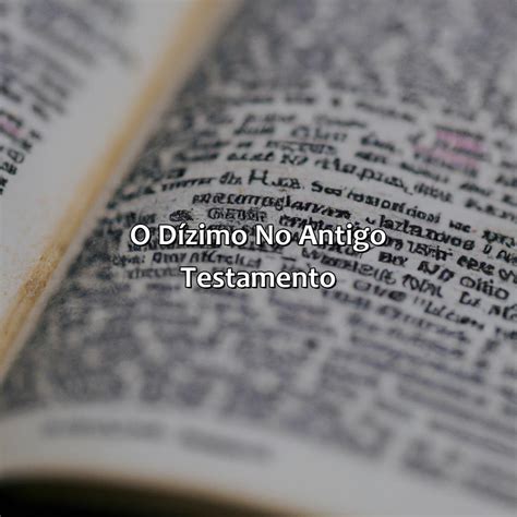 Onde Fala Sobre O Dizimo No Novo Testamento