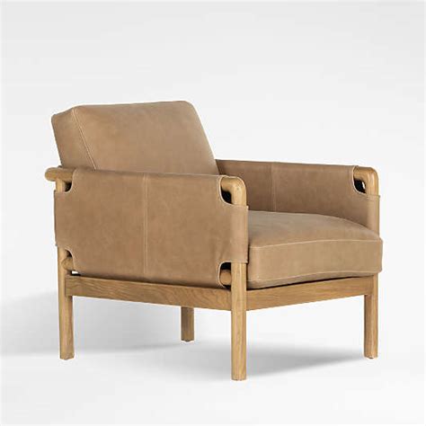 Leather Arm Chairs Crate Barrel