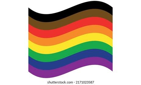 Philadelphia Pride Flag Lgbt Community Flat Stock Vector (Royalty Free ...