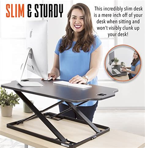 X Elite Pro Glide Standing Desk Instantly Convert Any Surface To A