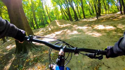Amateur Rider Riding On The Trails In The Autumn Season Stock Photo Image Of Bicycle Freeride
