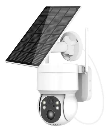 Camara Smart L Techip Domo Exterior Panel Solar Seguridad Wifi Hd