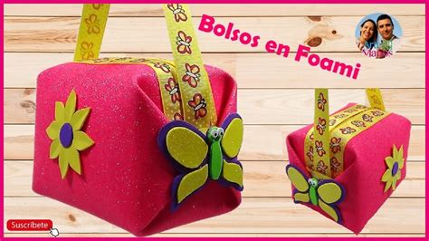 Cómo Hacer un BOLSO en FOAMI para Niñas con Mariposas y Flores Arte