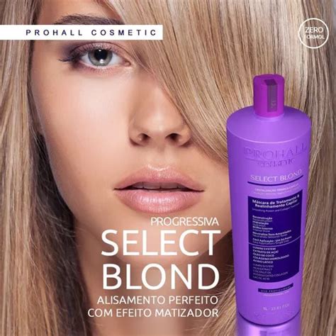 Prohall Progressiva Sem Formol Para Loiras Select Blond 1lt à venda em