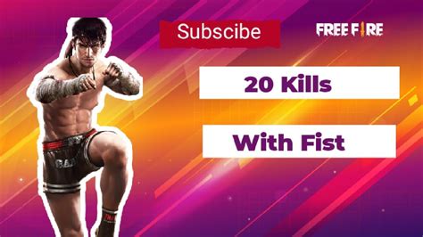 20 Kills With Fist Challenge 👊👊🤛🤛 💪💪 Freefire Fistchallenge 20killsfreefire Youtube