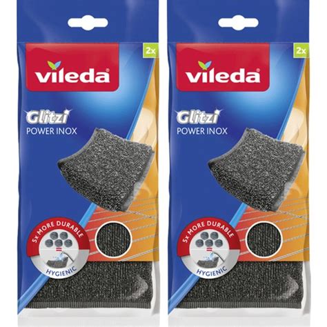 Vileda Glitzi Power Inox Pad Sünger 2 li Paket x 2 Adet Fiyatı