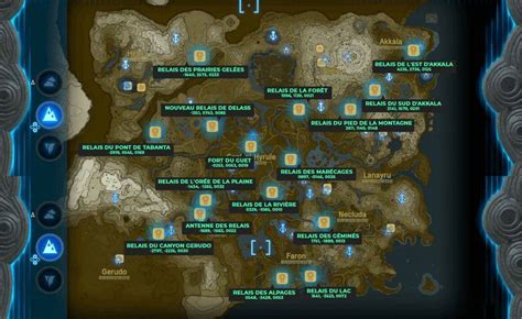 Emplacements Et Carte Des Relais Dans Zelda Tears Of The Kingdom Margxt