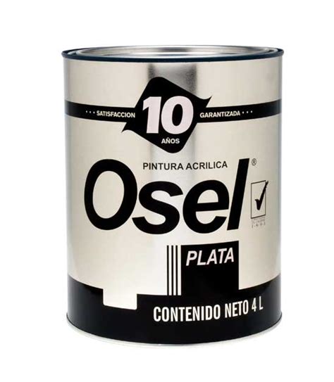 Pintura Acrílica Osel Plata Mate Pinturas Osel