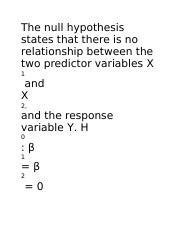 Discussion Mat Docx The Null Hypothesis States That There Is No