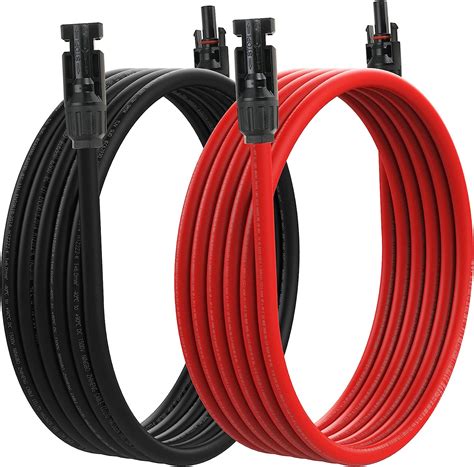 10awg Solar Extension Cable 10 Gauge Solar Wire 10 Feet Male To Female Solar Connectors Panel