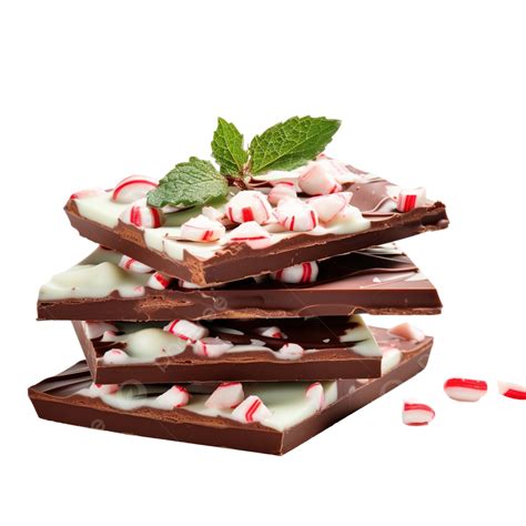 Traditional Christmas Chocolate Peppermint Bark Sprinkled With ...