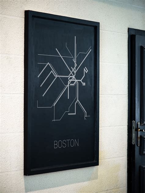 Boston Subway Map Poster Boston Tube Map Transit Map | Etsy