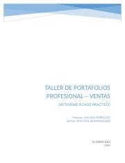 CASO PRACTICO ROLF Docx TALLER DE PORTAFOLIOS PROFESIONAL VENTAS