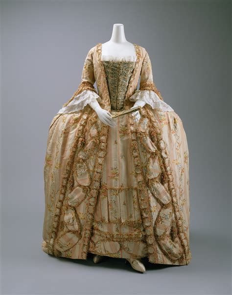 Robe à La Française Date 17751800 Culture French Robe A La