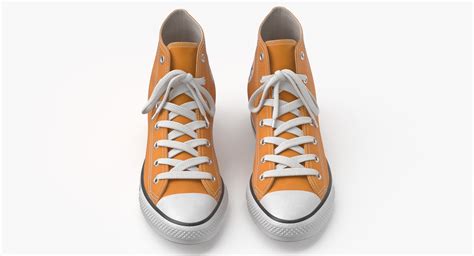 Basketball Leather Shoes Orange Model - TurboSquid 1785410