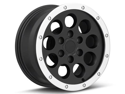 F 150 Gen1 Raptor Beadlock Style Matte Black 6 Lug Wheel 17x85 34mm Offset 09 14 F 150