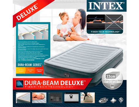 Надувная кровать 67768 Intex Comfort-Plush Mid Rise Airbed Full ...