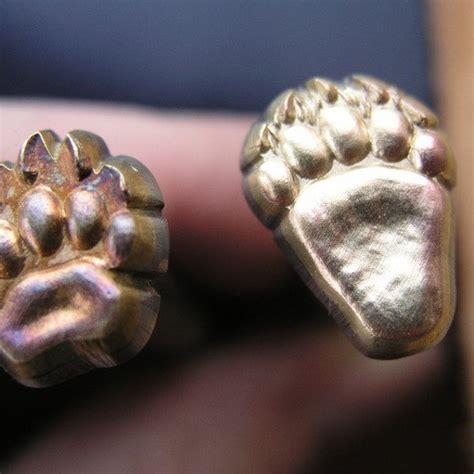 Bear Paw Leather Stamp Etsy