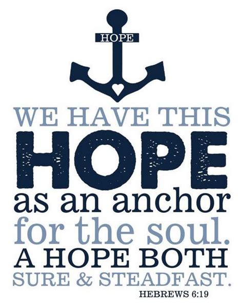 Hope Anchors The Soul Hebrews