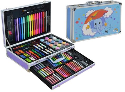 Дитячий художній набір для малювання Art Set в чемодані блакитний ...