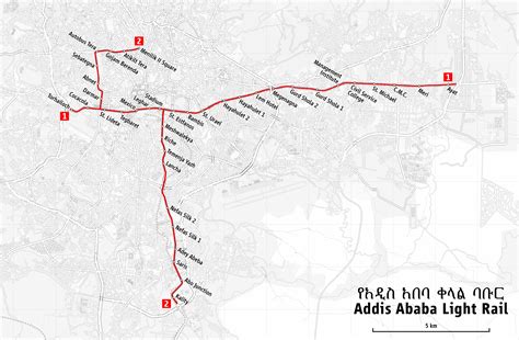 Transit Maps: Official Map: Addis Ababa Light Rail, Ethiopia, 2019