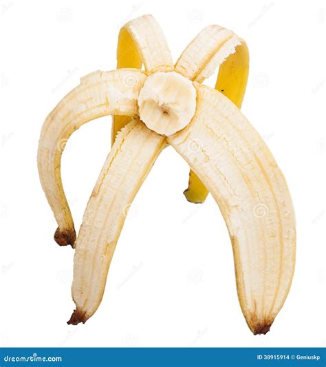 Half Peeled Banana Stock Photo Image Of Nutritious Food