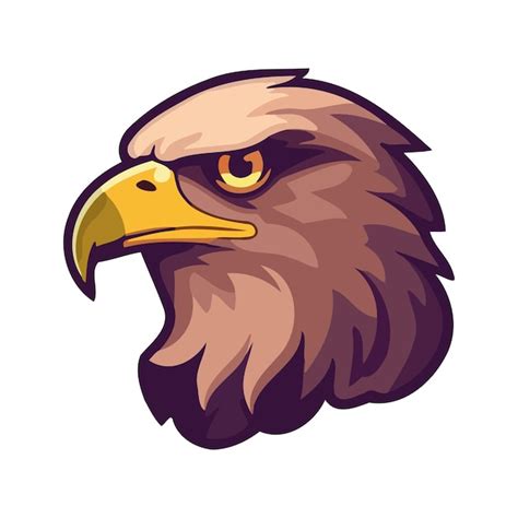 Premium Vector A Cartoon Image Of An Eagle Head