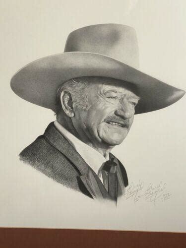 JOHN WAYNE The Shootist Framed Lithograph Daryl Desmond SIGNED Limited ...