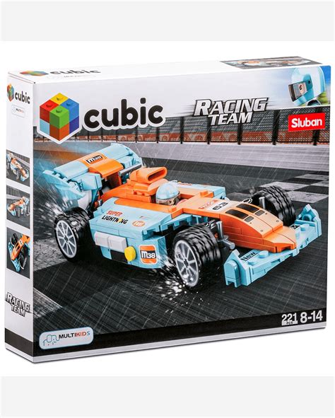 Riachuelo Blocos de Montar Cubic Racing Team 221 Peças Multikids BR1489