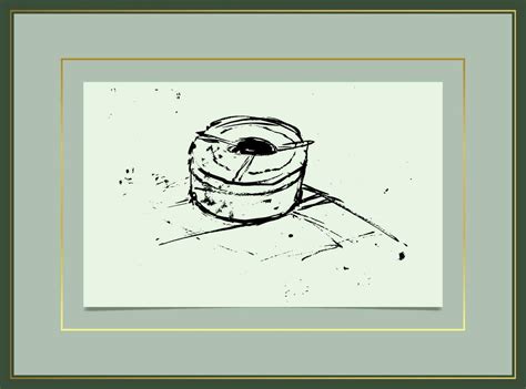 Hand Paint Ink Sketching Still Life 24260156 Vector Art At Vecteezy