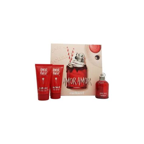 Cacharel Amor Amor Gift Set 50ml Eau De Toilette Body Lotion