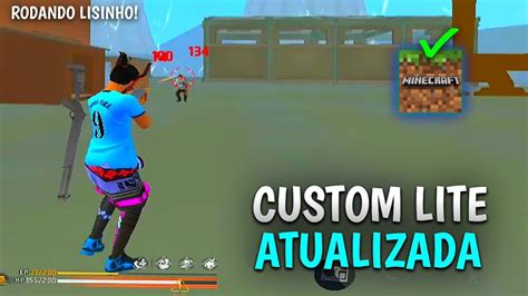 NOVA ATUALIZAÇÃO CUSTOM LITE FREE FIRE 2 MB GRÁFICO DE MINECRAFT