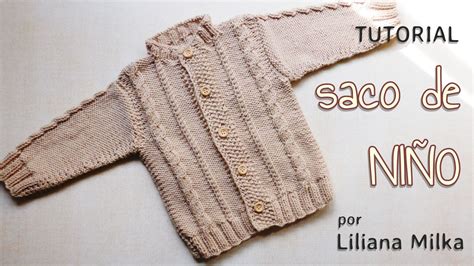 Campera Para Niños Dos Agujas O Palitos Paso A Paso Crochet