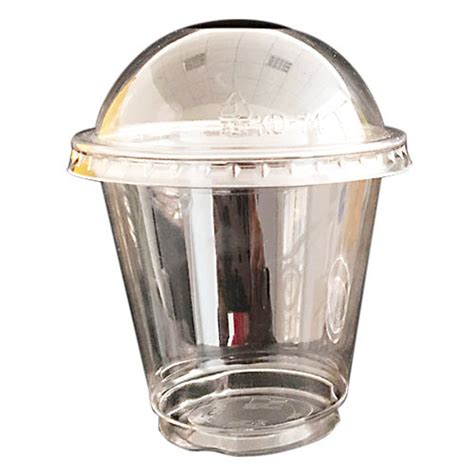 Plastic Disposable Glass With Dome Lid At Rs Piece Disposable