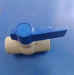 White And Blue Pvc Ball Valve Valve Size Mm At Rs Piece In