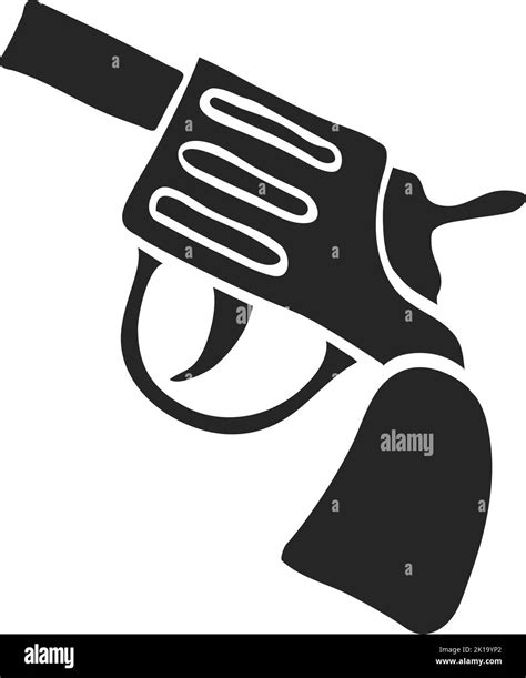 Hand Drawn Revolver Gun Vector Illustration Stock Vector Image Art