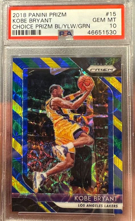 Kobe Bryant Prizm Choice Blue Yellow Green Price Guide