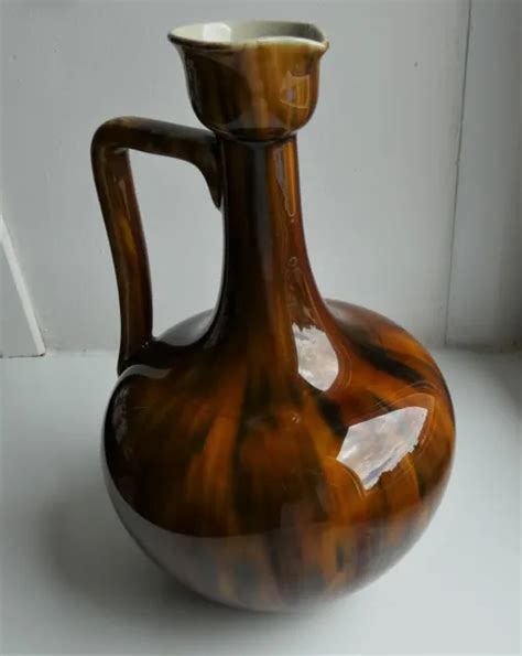 ANCIEN CARAFE AIGUIÈRE pichet cruche goutte à goutte glacure