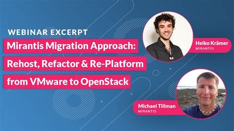 The Mirantis Migration Approach Rehost Refactor Re Platform