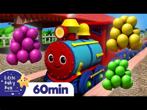 Color Balloon Train Song | +More Nursery Rhymes and Kids Songs | Little ...