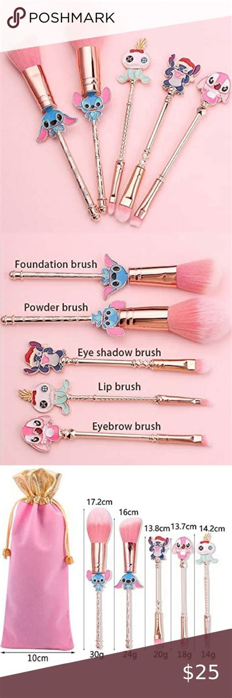 Makeup Brush Set 5 Piece Eyebrow Brush Lip Brush Makeup Brush Set Foundation Brush Eyeshadow