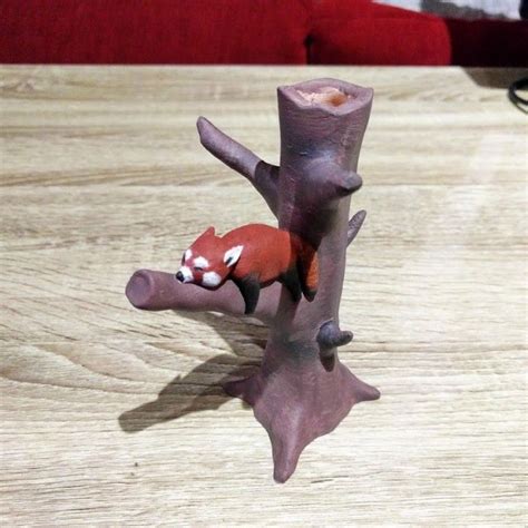 3d Printable Red Panda Tree By Jukka Seppänen Impressão 3d