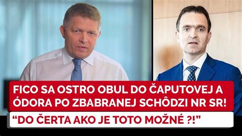 Robert Fico sa ostro obul do Čaputovej a Ódora DO ČERTA AKO JE TOTO